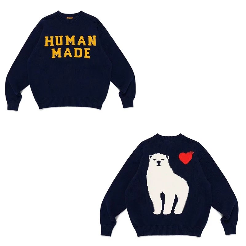 Human Made Fair Isle Knit Sweater Navy - 3