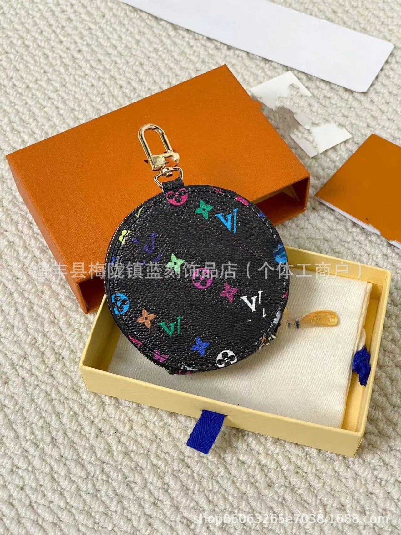 Louis Vuitton x Takashi Murakami Monogram Cherry Blossom Coin Purse Multicolor - 7
