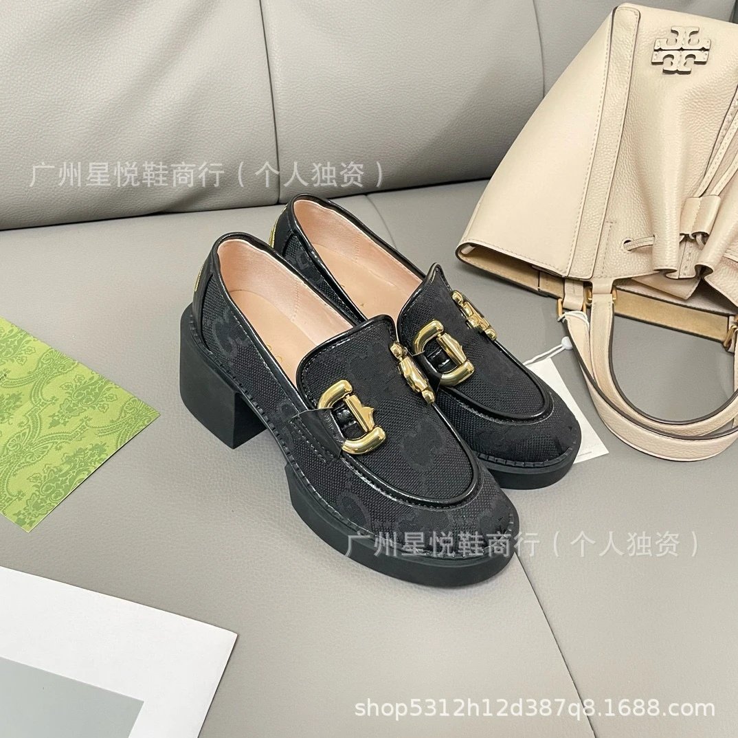 Gucci Horsebit Loafers Beige Brown GG Canvas Loafers - 5