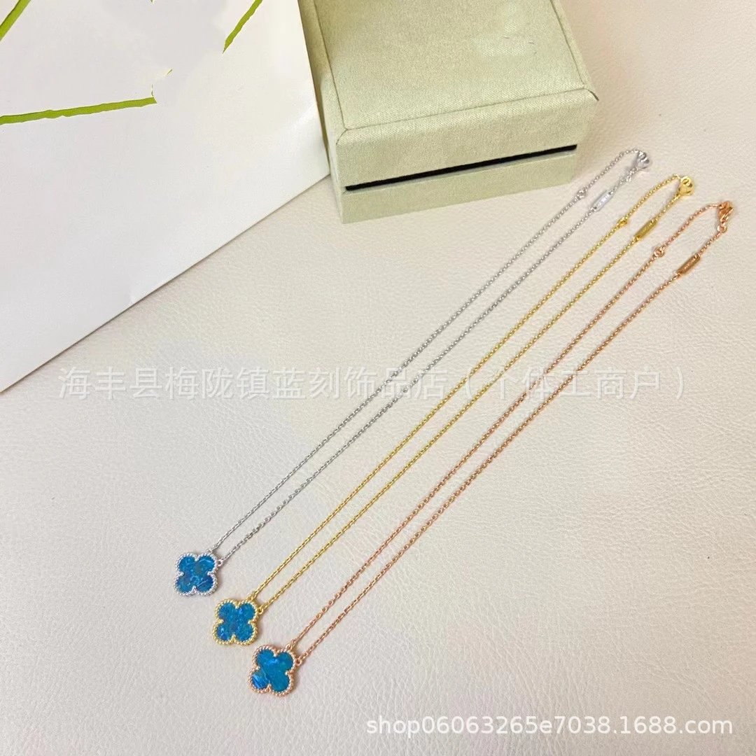 Alhambra-Style Four-Leaf Clover Pendant Necklace in Gold, Silver, and Rose Gold - 3