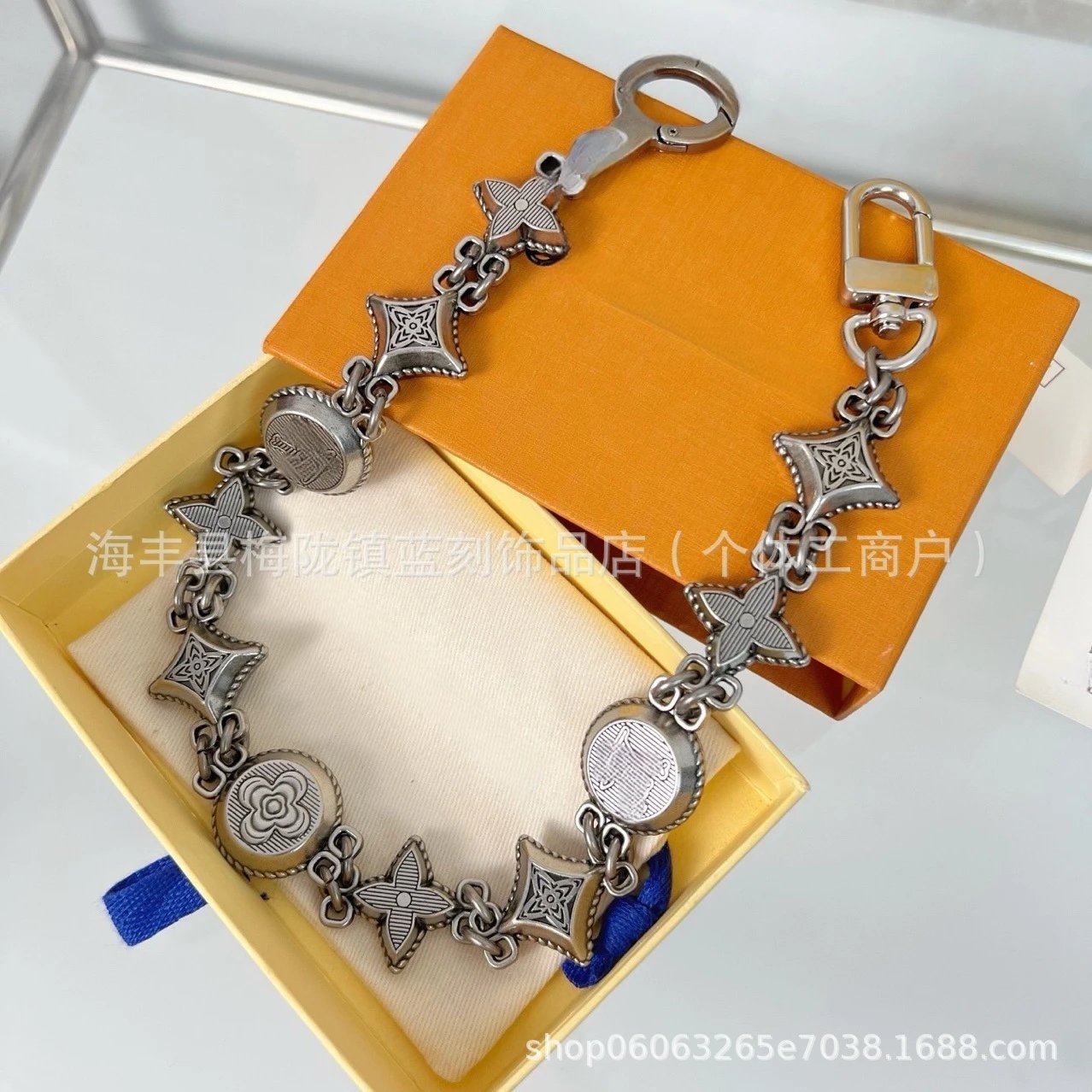 Louis Vuitton Monogram Bear Keychain Red Orange Gold Accessories - 2