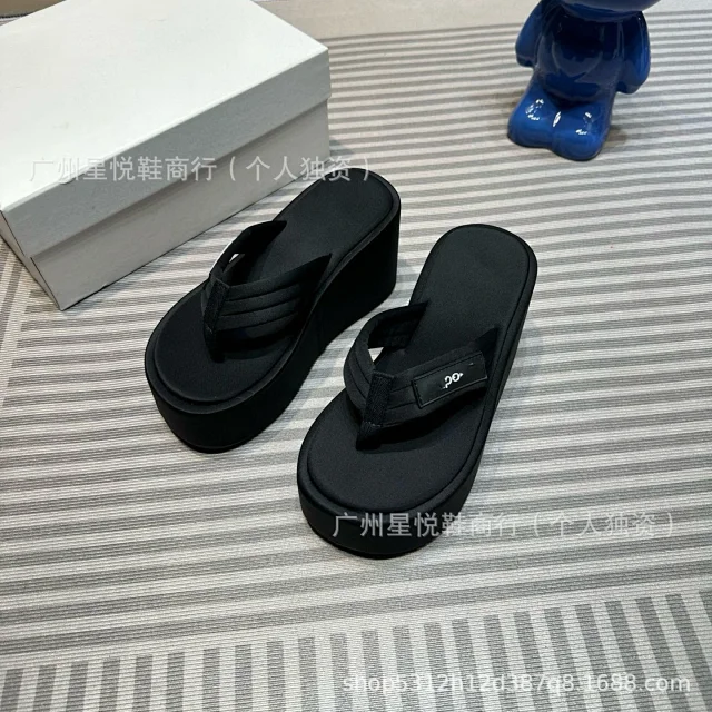 Unbranded Slippers Platform Wedge Flip-Flops product detail image 2