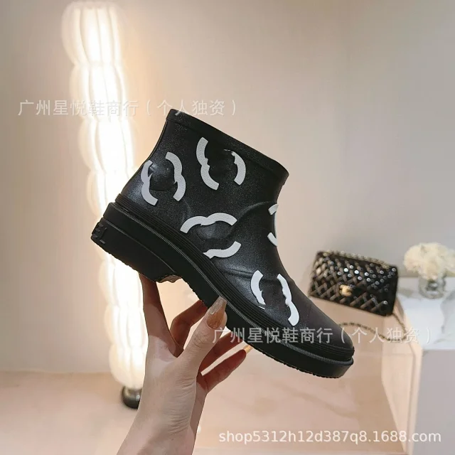 Unbranded Boots Printed ankle rain with platform sole product detail image 5