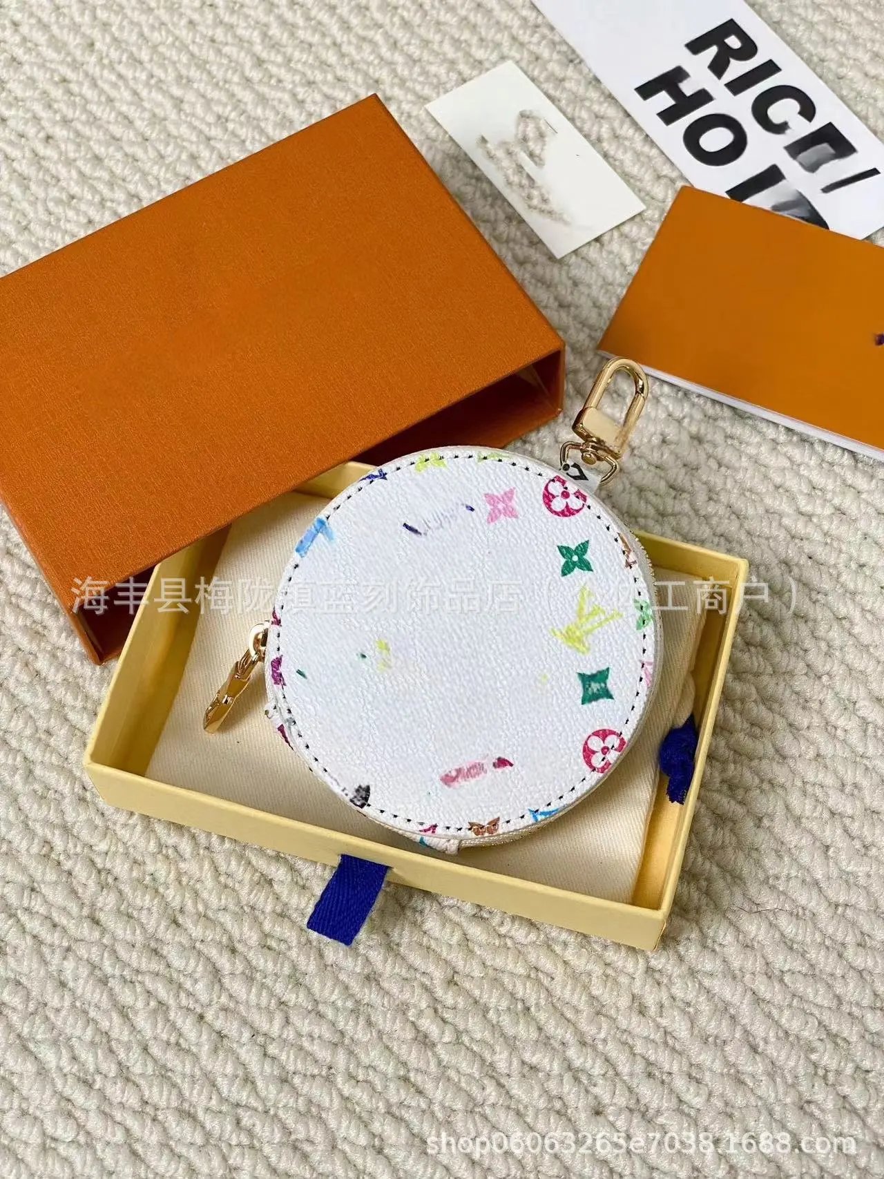 Louis Vuitton x Takashi Murakami Monogram Cherry Blossom Coin Purse Multicolor - 6