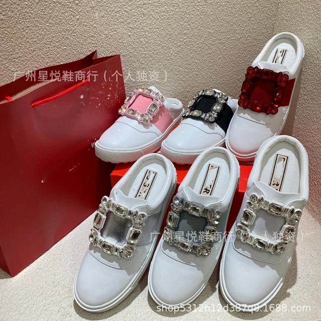 Roger Vivier Sneakers Rhinestone Square Buckle Slip-On product detail image 2