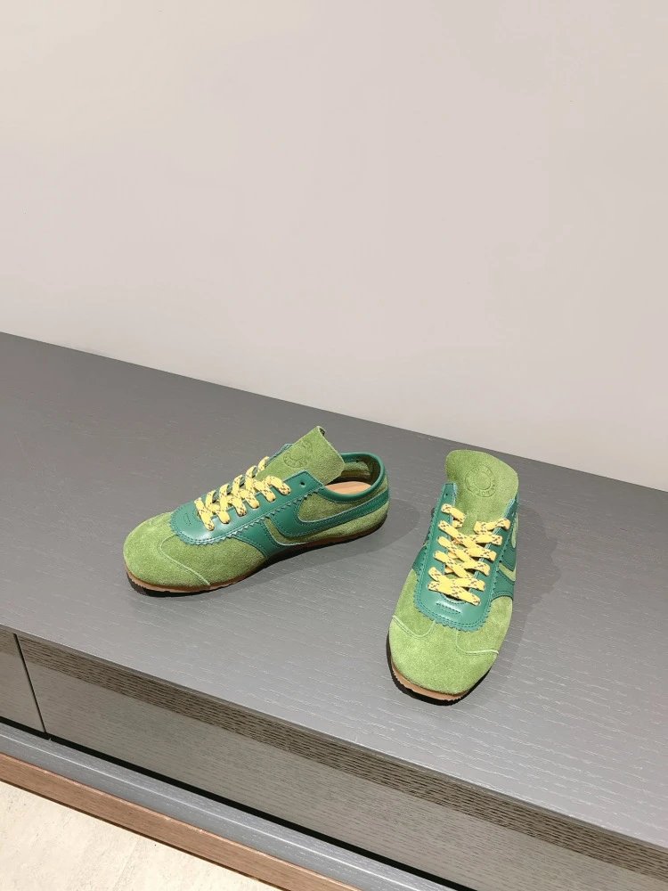 Asics Gel-Lyte III Green and Teal Suede Sneakers with Yellow Laces - 16