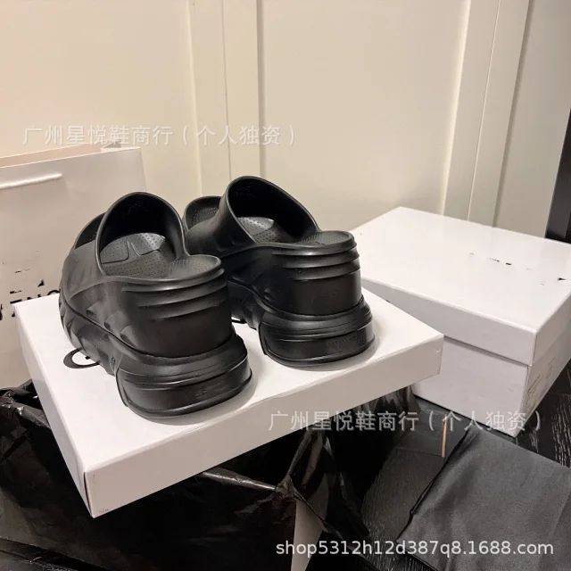 Unbranded Slippers Open-Toe Platform Wedge Slide product detail image 8