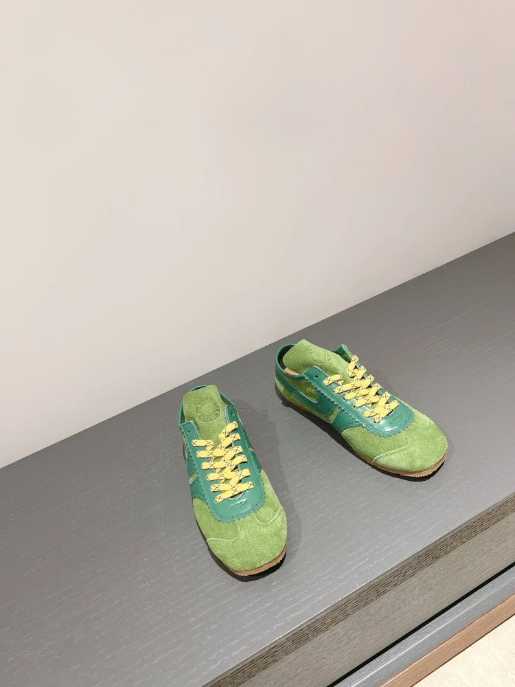 Asics Gel-Lyte III Green and Teal Suede Sneakers with Yellow Laces - 18