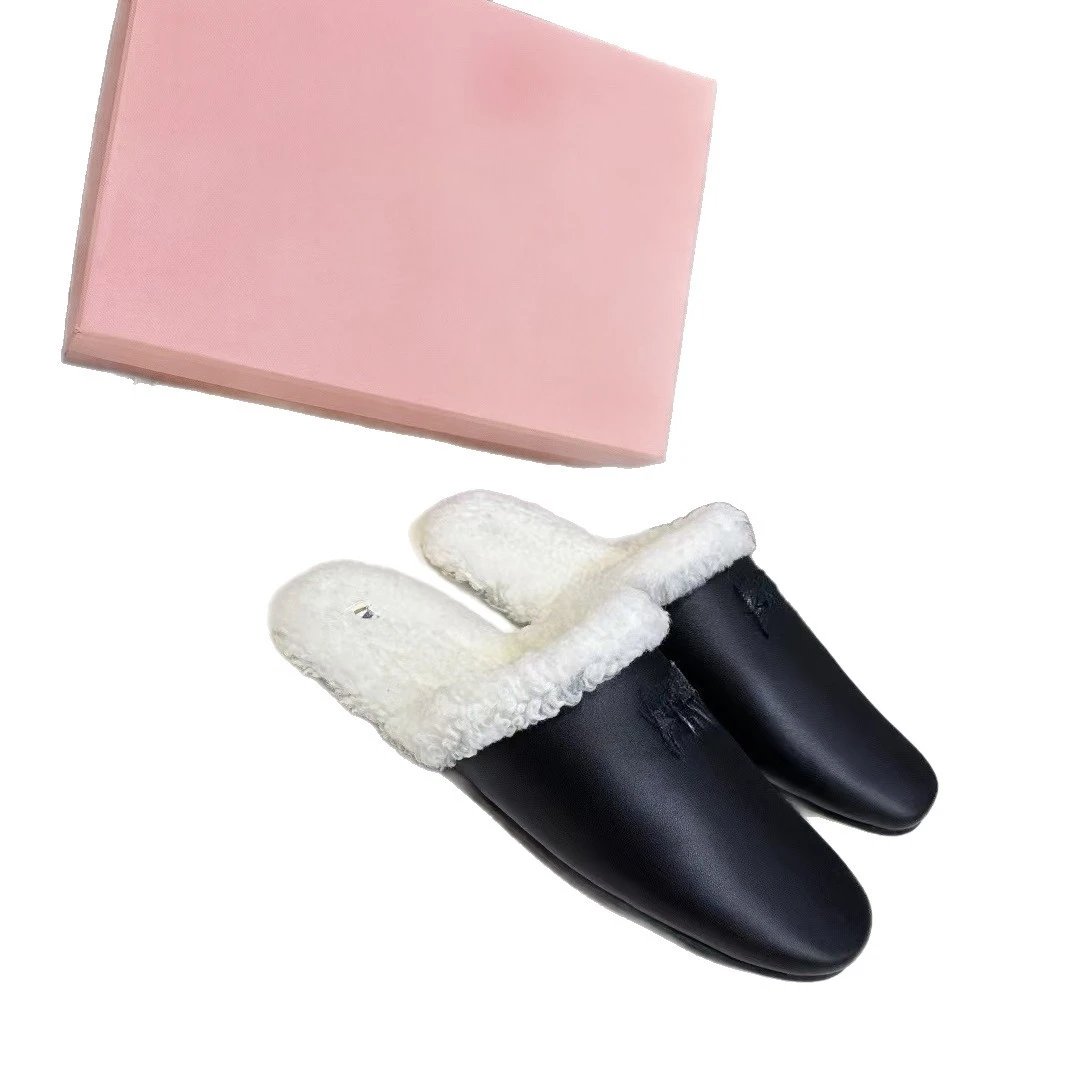 Tory Burch Slippers Shearling-Lined Leather Mule image 5