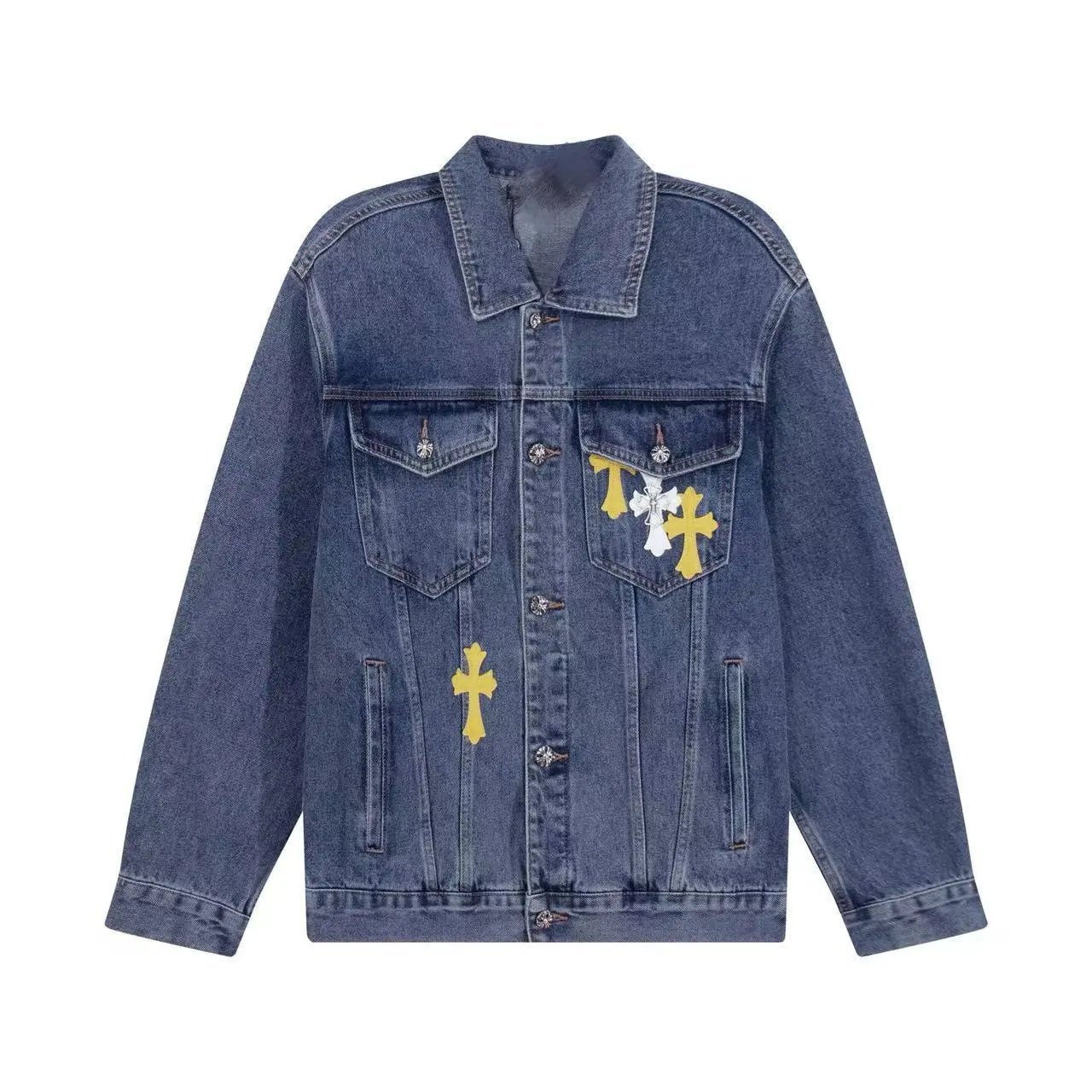 Gallery Dept Cross-Embellished Black Denim Jacket - 17