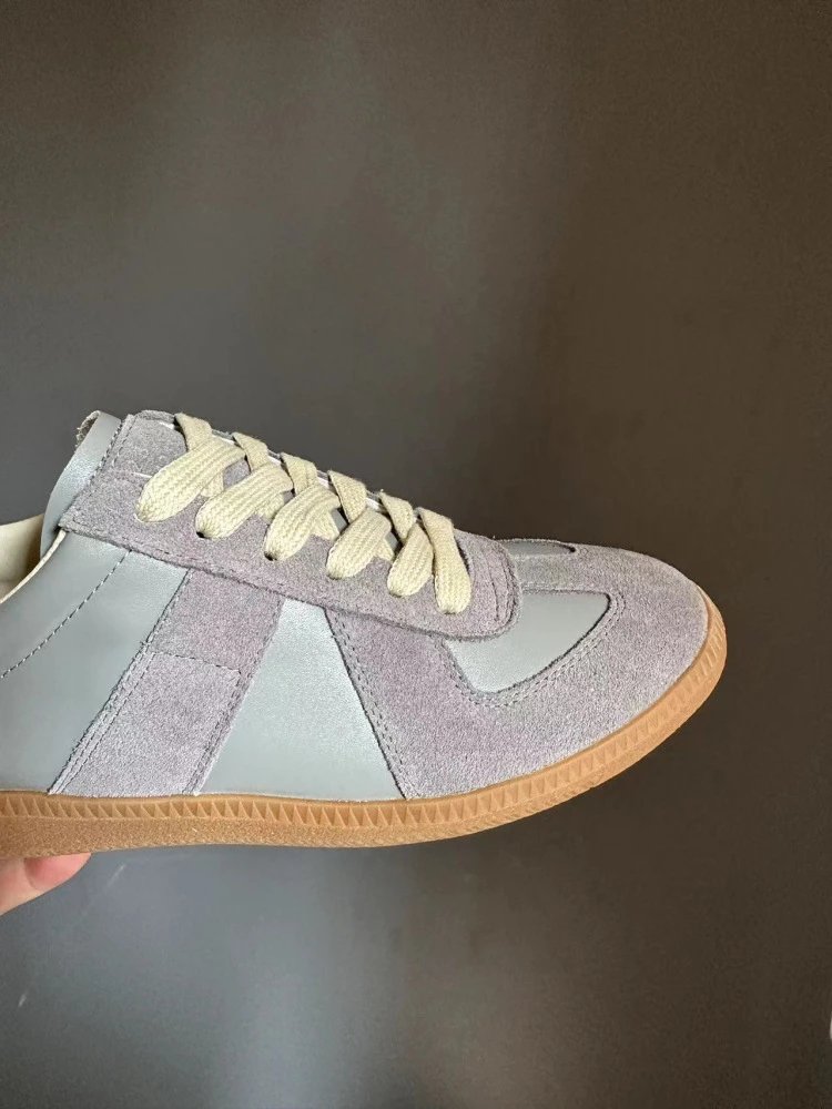 Maison Margiela Replica Sneakers Tan Suede Casual Shoes - 22