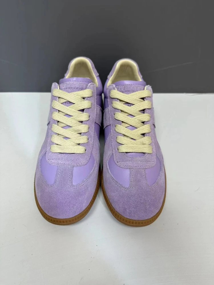 Maison Margiela Replica Sneakers Tan Suede Casual Shoes - 42