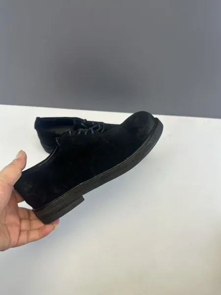 Design Suede Derby Shoes Brown Casual Shoes - 14