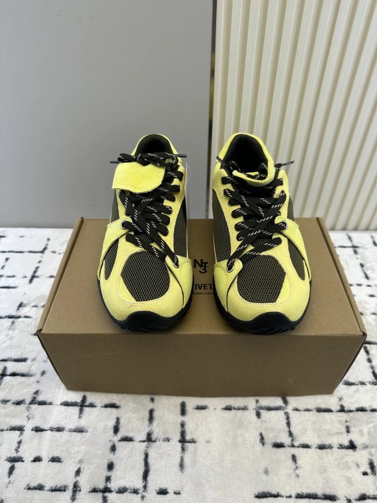 Off-White x Asics Gel-Lyte III Yellow Black Sneakers - 14