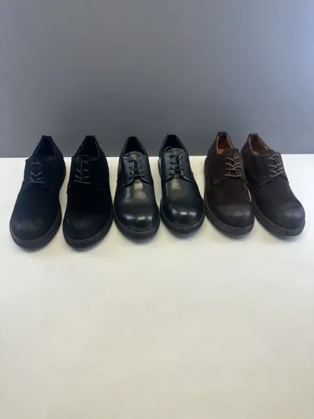 Design Suede Derby Shoes Brown Casual Shoes - 2