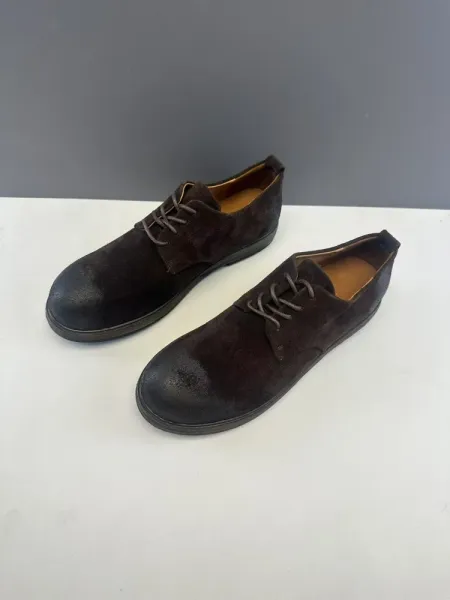 Design Suede Derby Shoes Brown Casual Shoes - 21