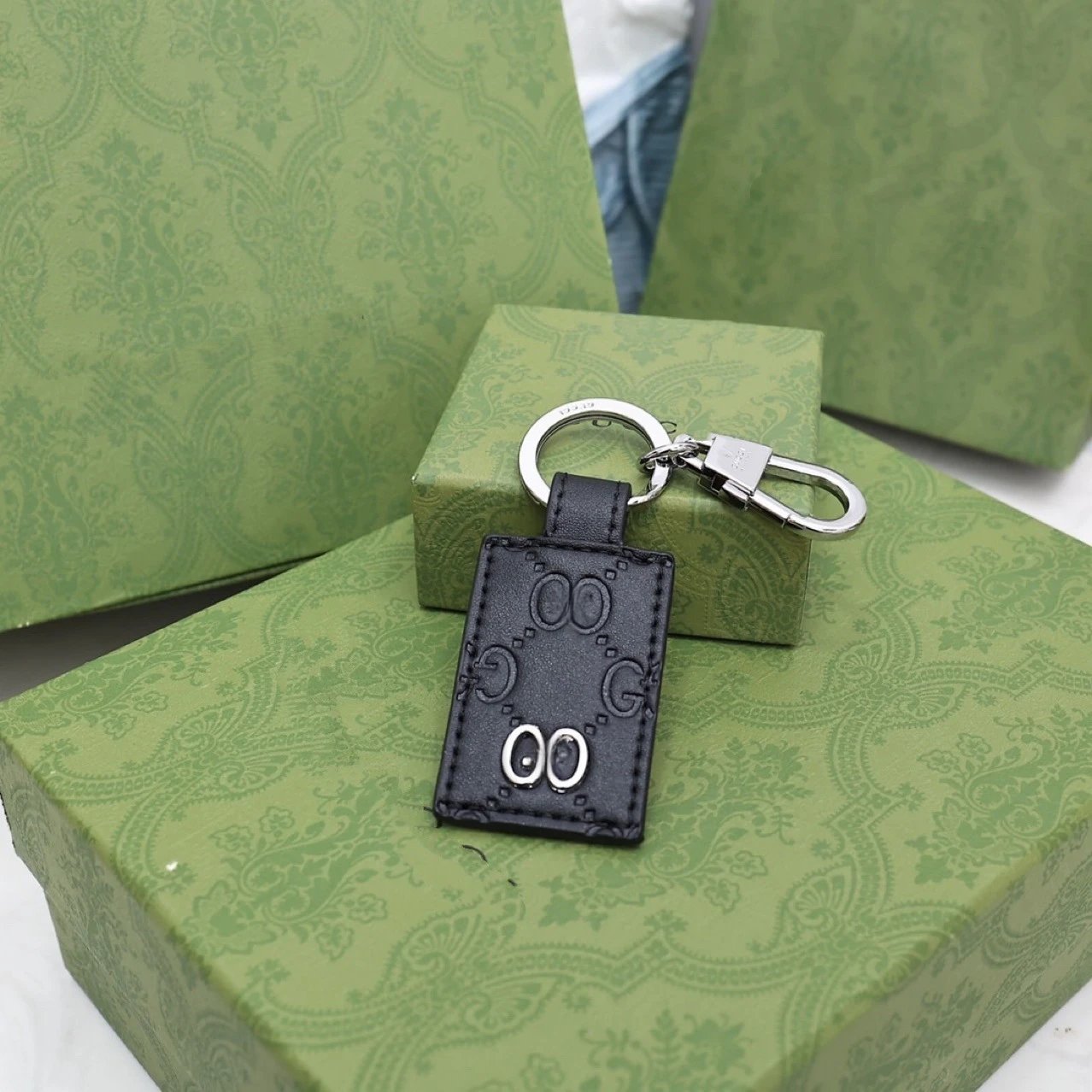 Gucci GG Marmont Keychain Black Leather Accessories - 4