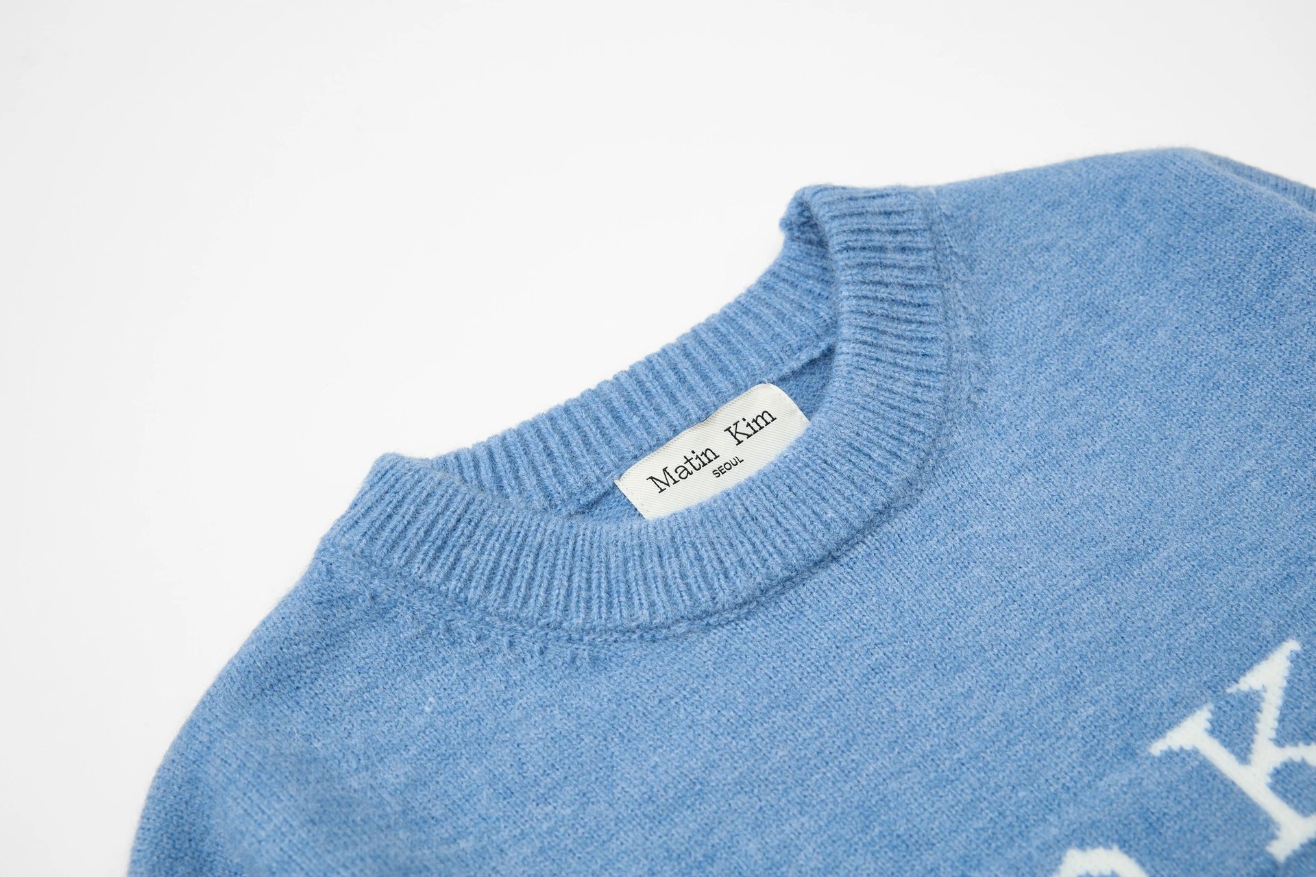 Matin Kim Logo Knit Sweater Off-White - 47