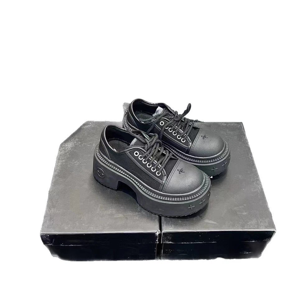Unbranded Casual Shoes Platform Lace-Up with Cross Embellishments image 5