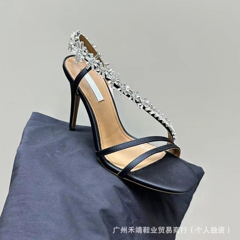Valentino Garavani Rockstud Spike Sandals Rose Gold Heels - 10