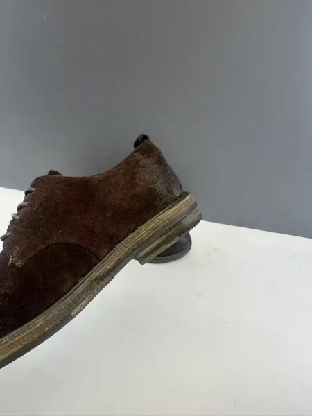 Design Suede Derby Shoes Brown Casual Shoes - 27