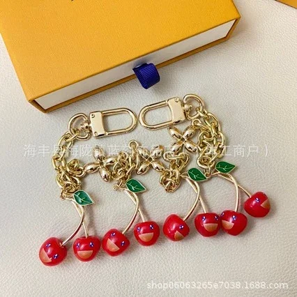 Unbranded Jewelry Cherry Bag Charm Keychain product detail image 2