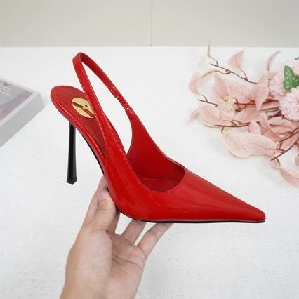Saint Tears Slingback Stiletto Yellow Heels - 3
