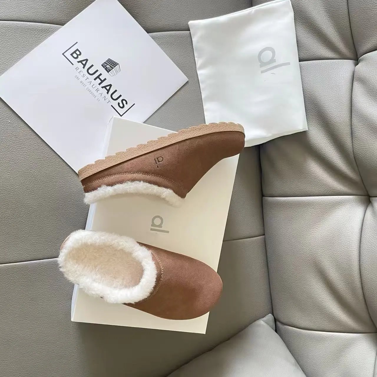 Unbranded Slippers Shearling-Lined Closed-Back Slip-On image 4