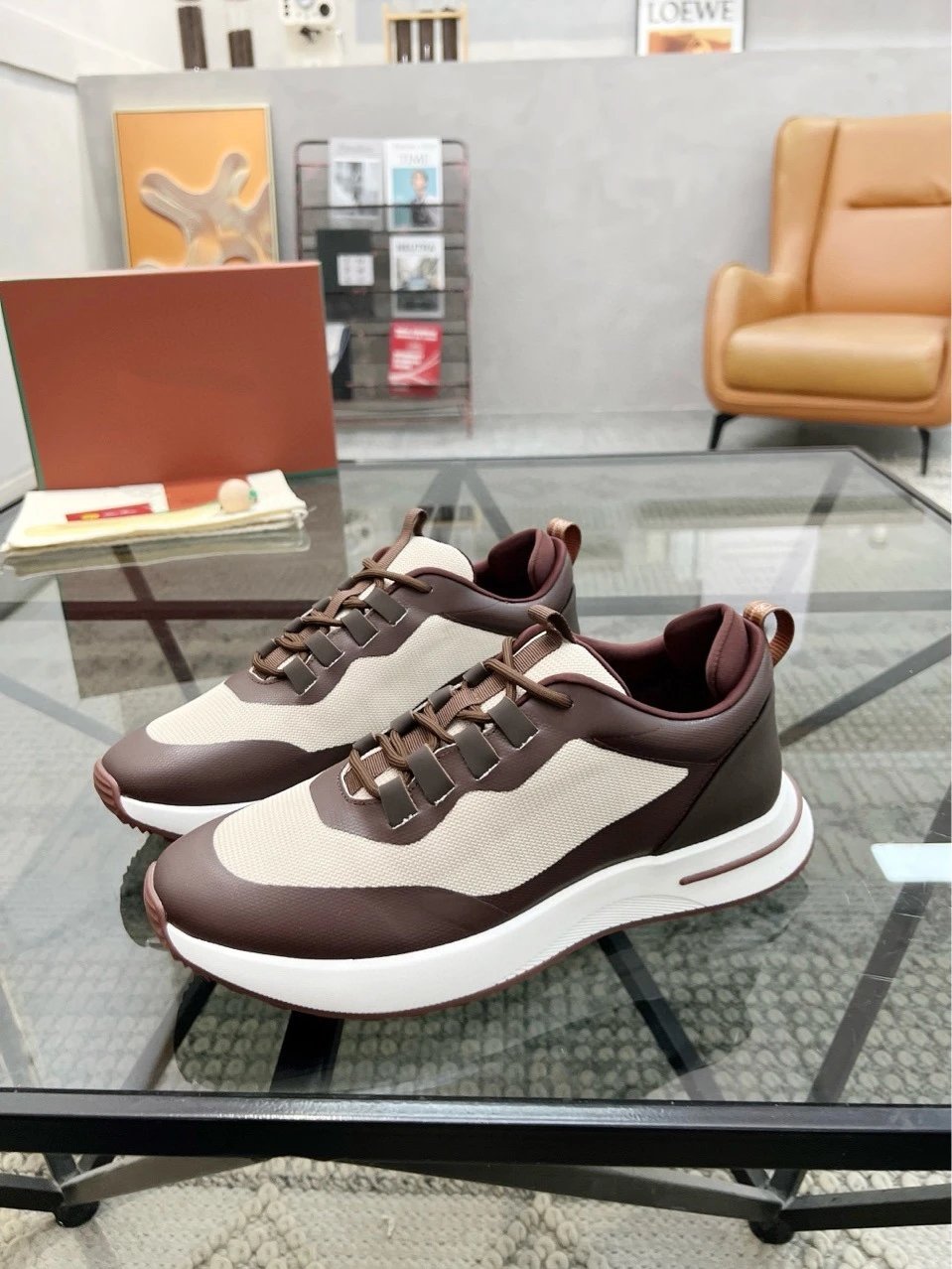 Hogan Interactive Sneakers White Navy Brown Sneakers - 2