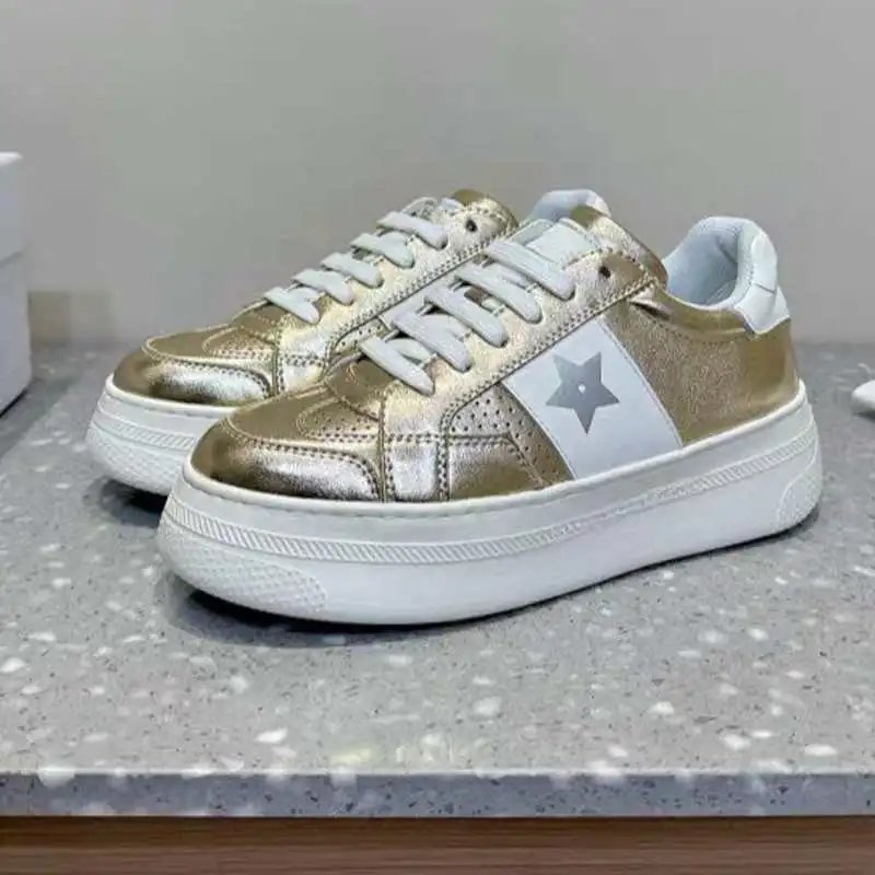 Unbranded Sneakers Low-top lace-up platform with star side detail image 4