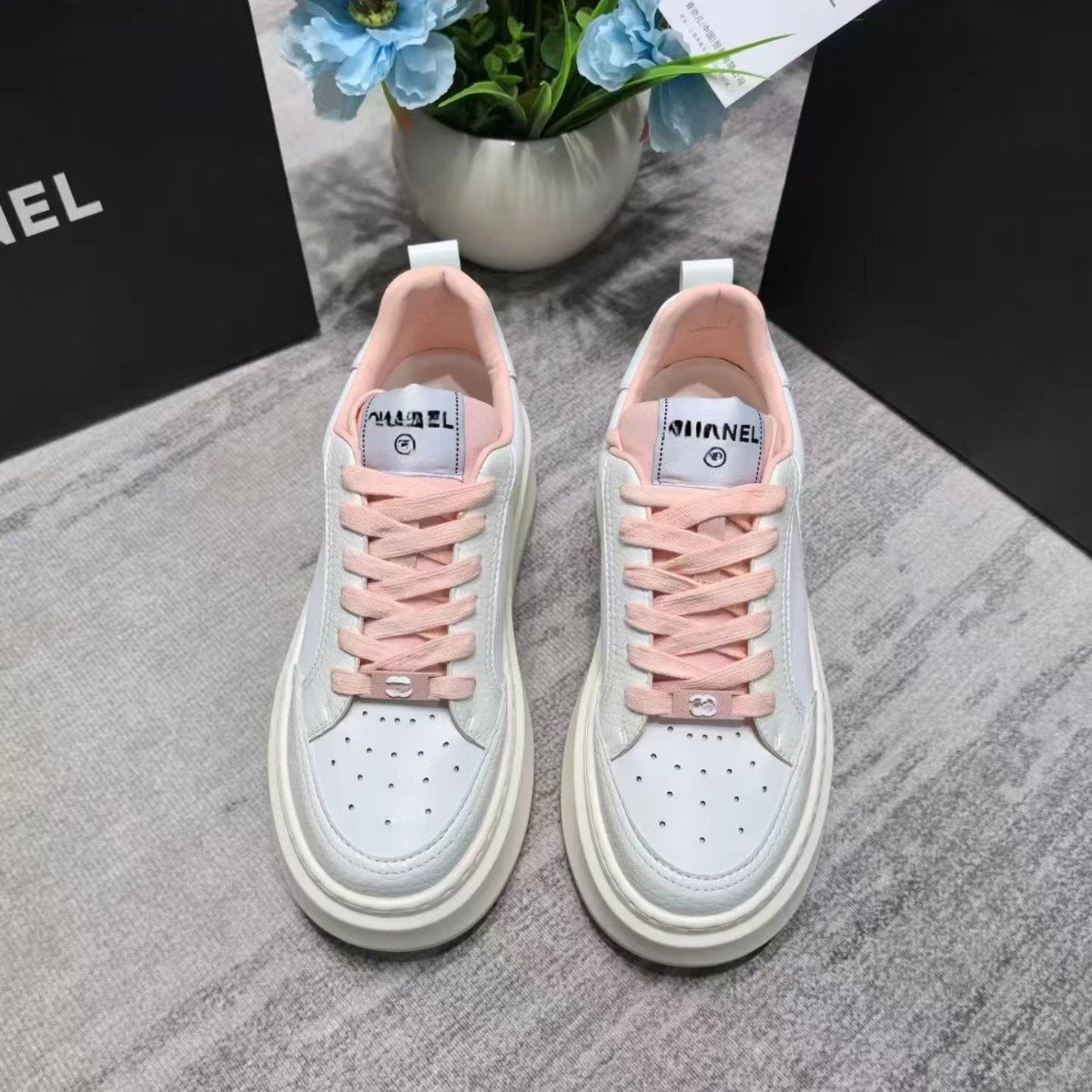 Chanel Sneakers Platform low-top with perforated toe box image 2