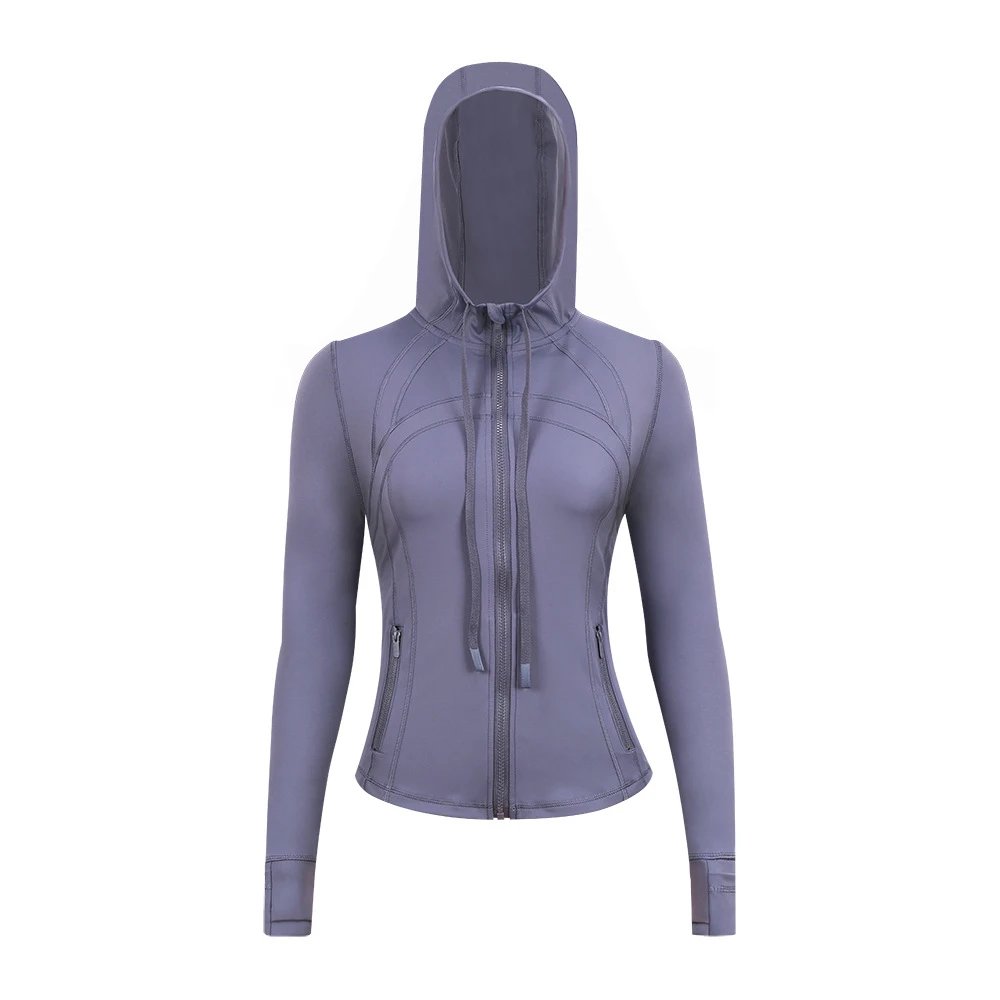 Design Performance Hooded Windbreaker Blue Activewear Jacket - 24