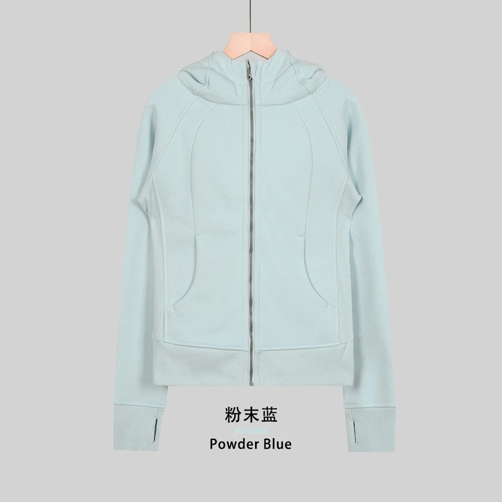 Slimming sweatshirt powder blue