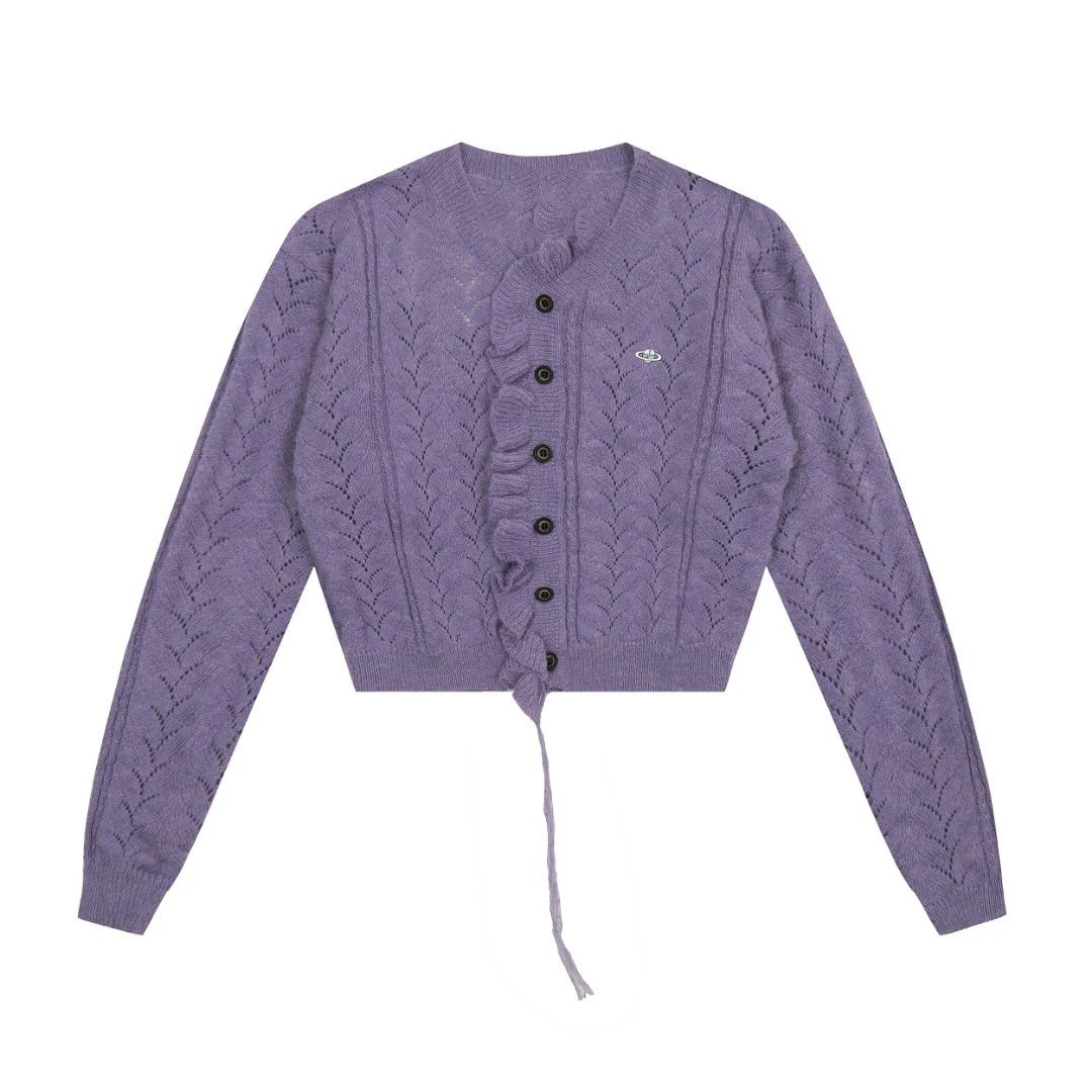 Digital Pionker UFO Knit Cardigan Gray - 17