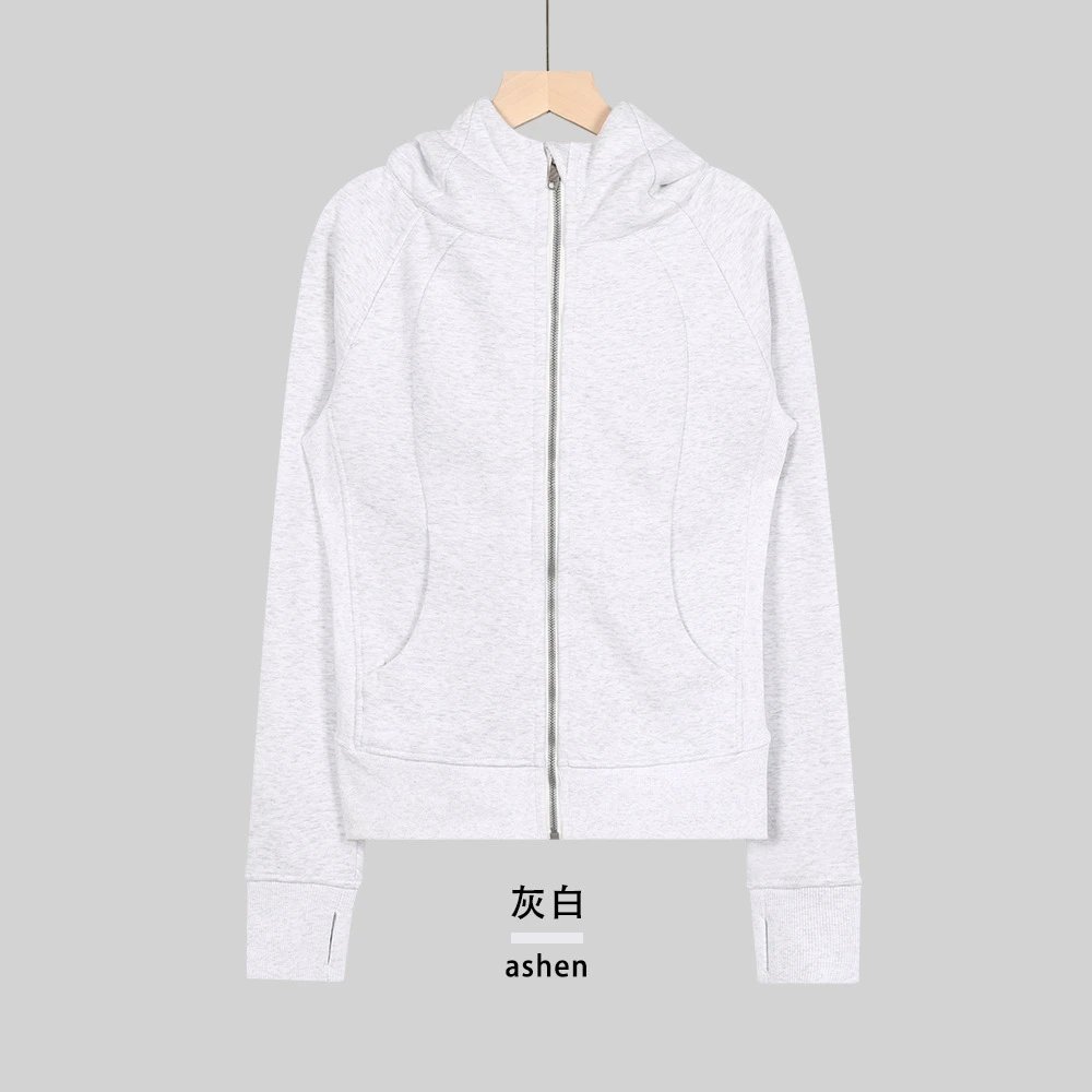 Tailored sweatshirt gray white style