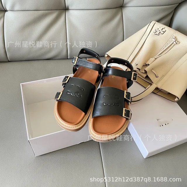 Tory Burch Sandals Double-T Logo Buckle product detail image 13