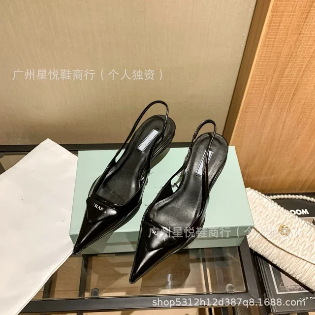 Prada High Heels Pointed-Toe Ankle-Strap Stiletto product detail image 18