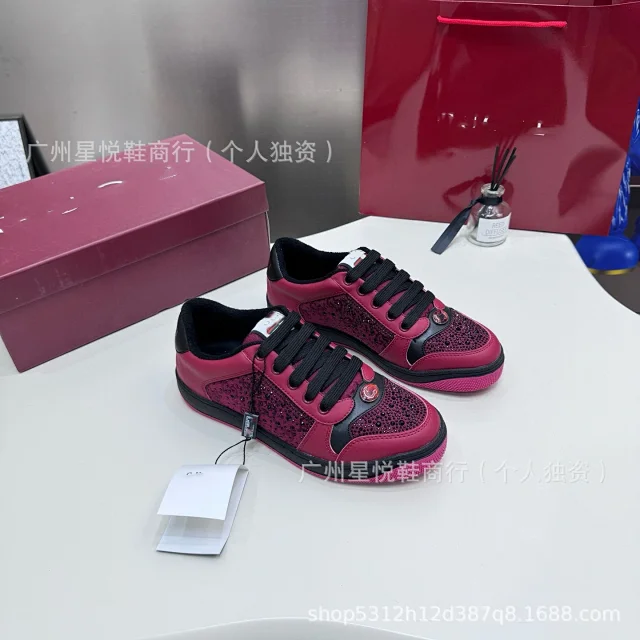 Unbranded Sneakers Rhinestone Low-Top Lace-Up product detail image 12