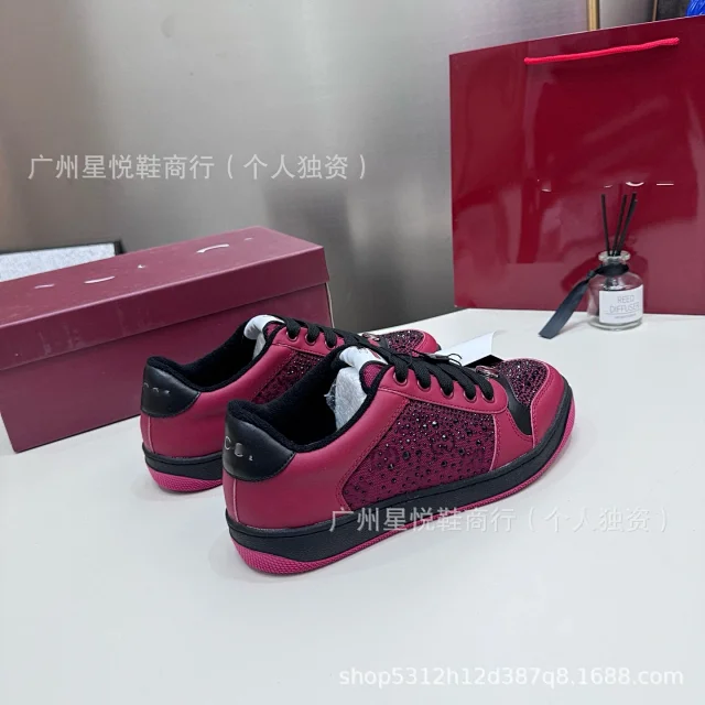 Unbranded Sneakers Rhinestone Low-Top Lace-Up product detail image 15
