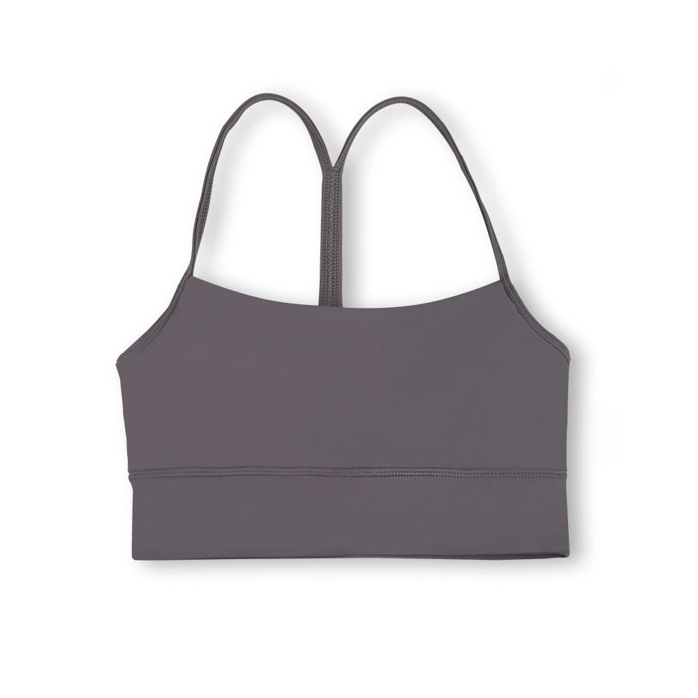 Light Taupe Y-Neck Tank Top