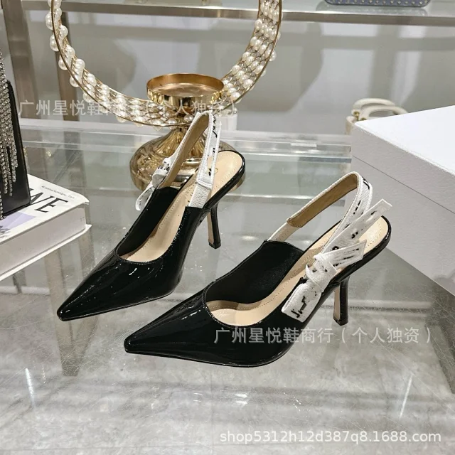Dior High Heels J'Adior Bow Slingback Pumps product detail image 8