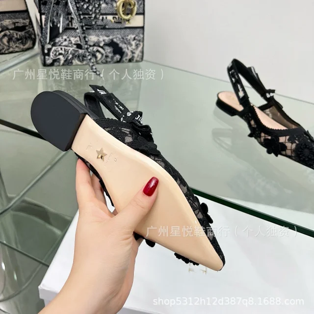 Unbranded High Heels Floral Lace Slingback Stiletto product detail image 21