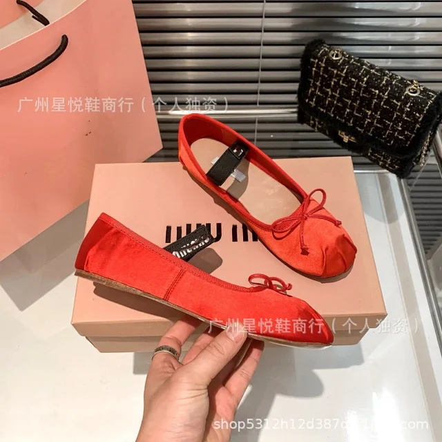 Miu Casual Shoes Bow Mary Jane Ballet Flats product detail image 13
