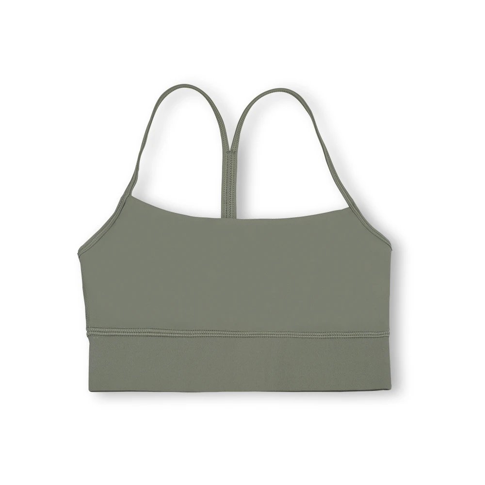 Moss Green Y-Neck Tank Top
