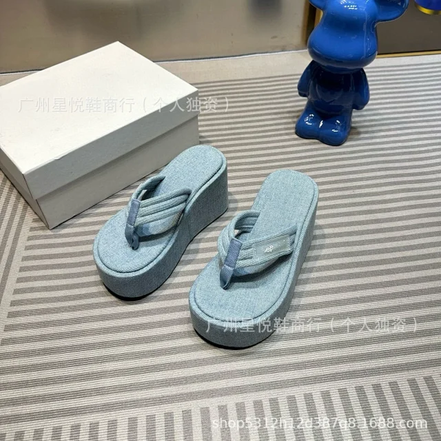 Unbranded Slippers Platform Wedge Flip-Flops product detail image 10