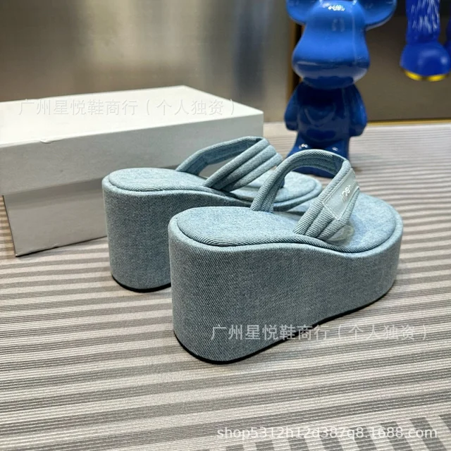 Unbranded Slippers Platform Wedge Flip-Flops product detail image 15