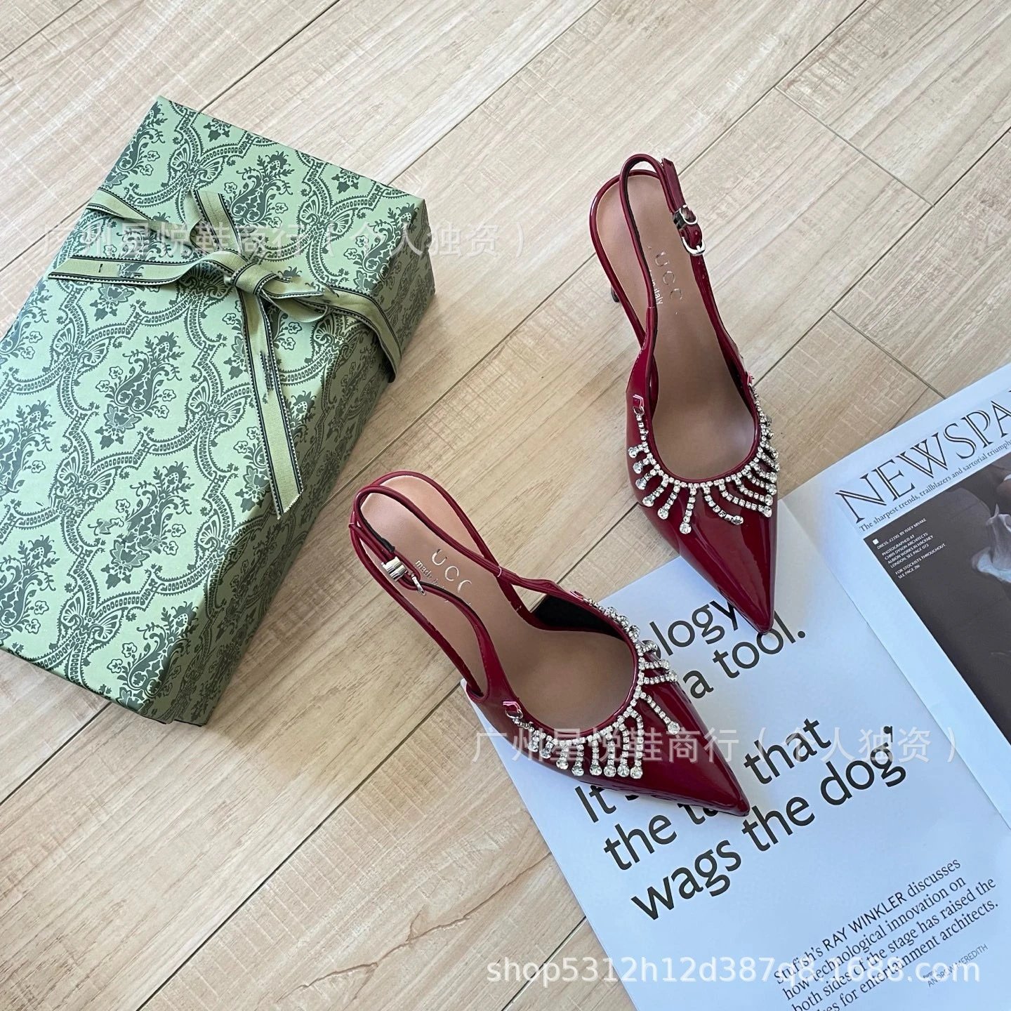 Wine Red Crystal 8cm