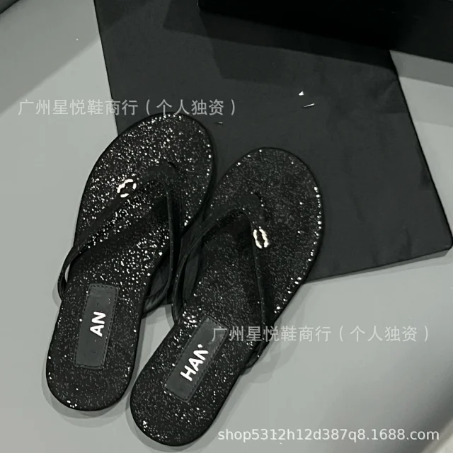 Unbranded Sandals Flat thong with logo-style metal buckle detail product detail image 14