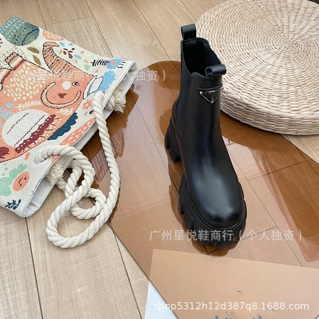 Unbranded Boots Chelsea Ankle with Triangle Hardware and Lug Sole product detail image 18