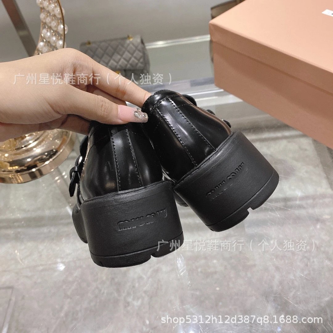 Black Patent Leather Mary Jane Platform Shoes - 13